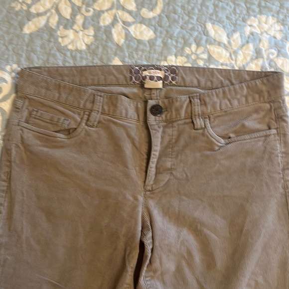 J crew dove grey matchstick corduroy pants 29 R - Picture 3 of 5